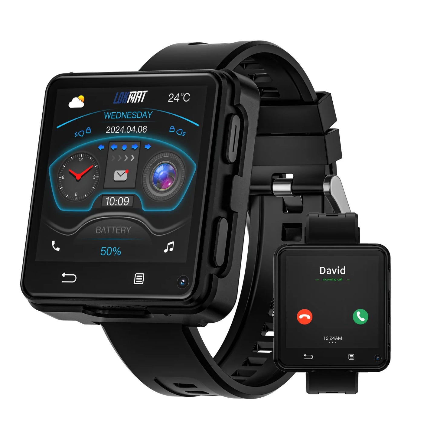 Lokmat Appllp 2 Max Dual Camera Smart Watch Phone Pro