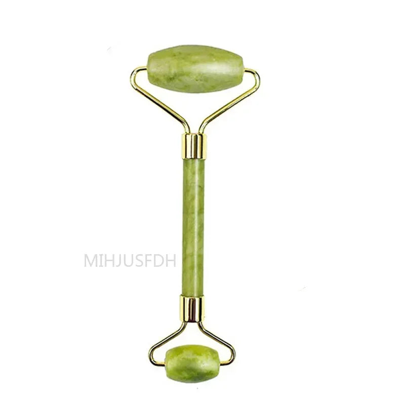Natural Jade Roller Massager for Face and Body Gua Sha