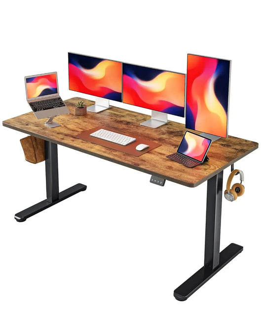 Electric Standing Desk Adjustable Height, 60 x 24 Inch Sit and Stand Desk, Home Office Desk, Ergonomic Workstation, Customized