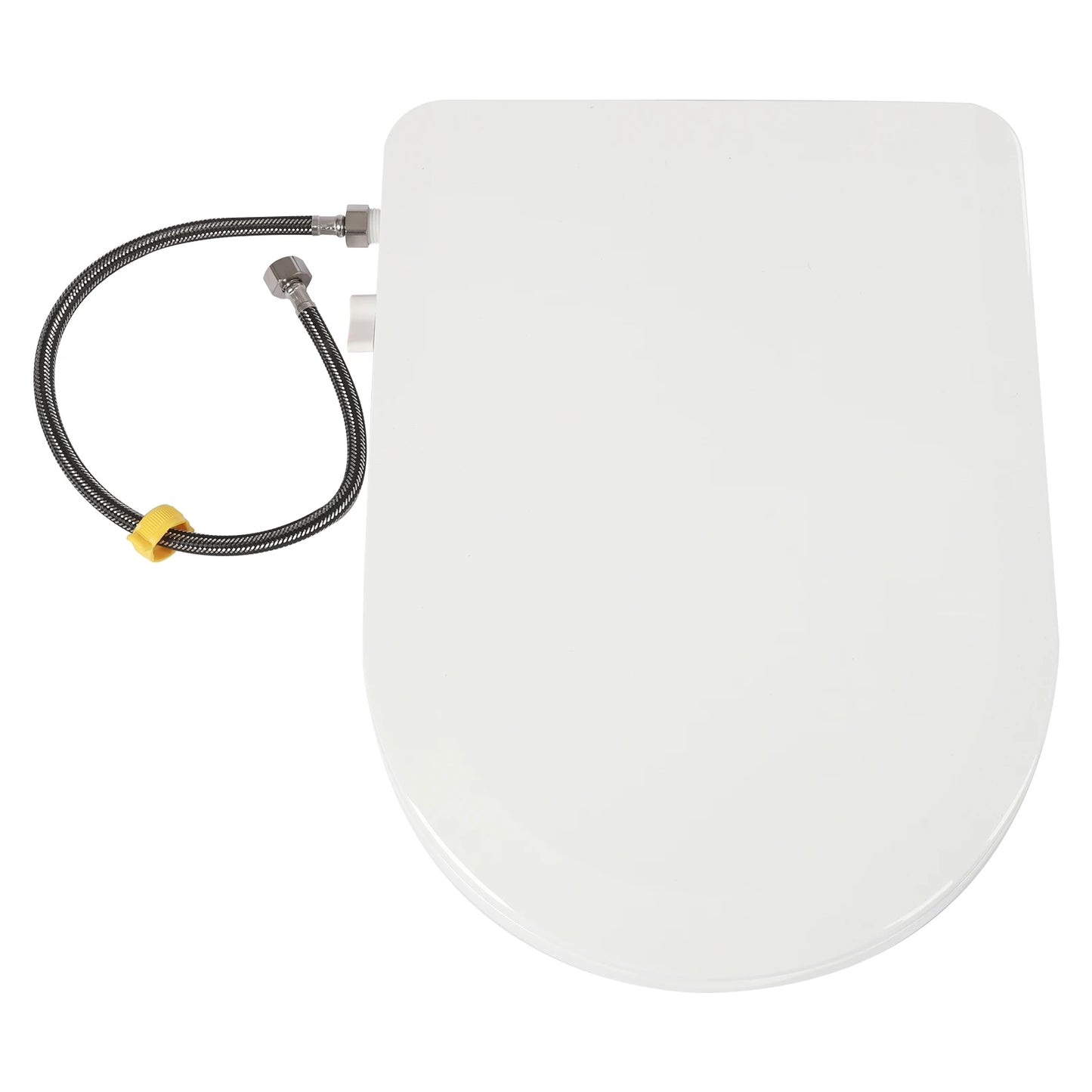 Non-Electric Bidet Toilet Seat With Dual Nozzles For Elongated Toilets