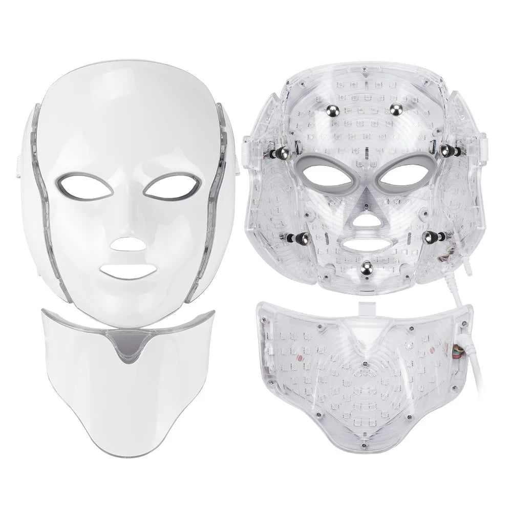 Foreverlily LED Facial Mask With Neck Rejuvenation And Whitening