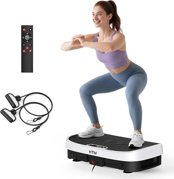 120 Speed Vibration Plate Whole Body Workout Fitness Plate Quiet Operation Vibration Platform Slimming for Home Gym Toning