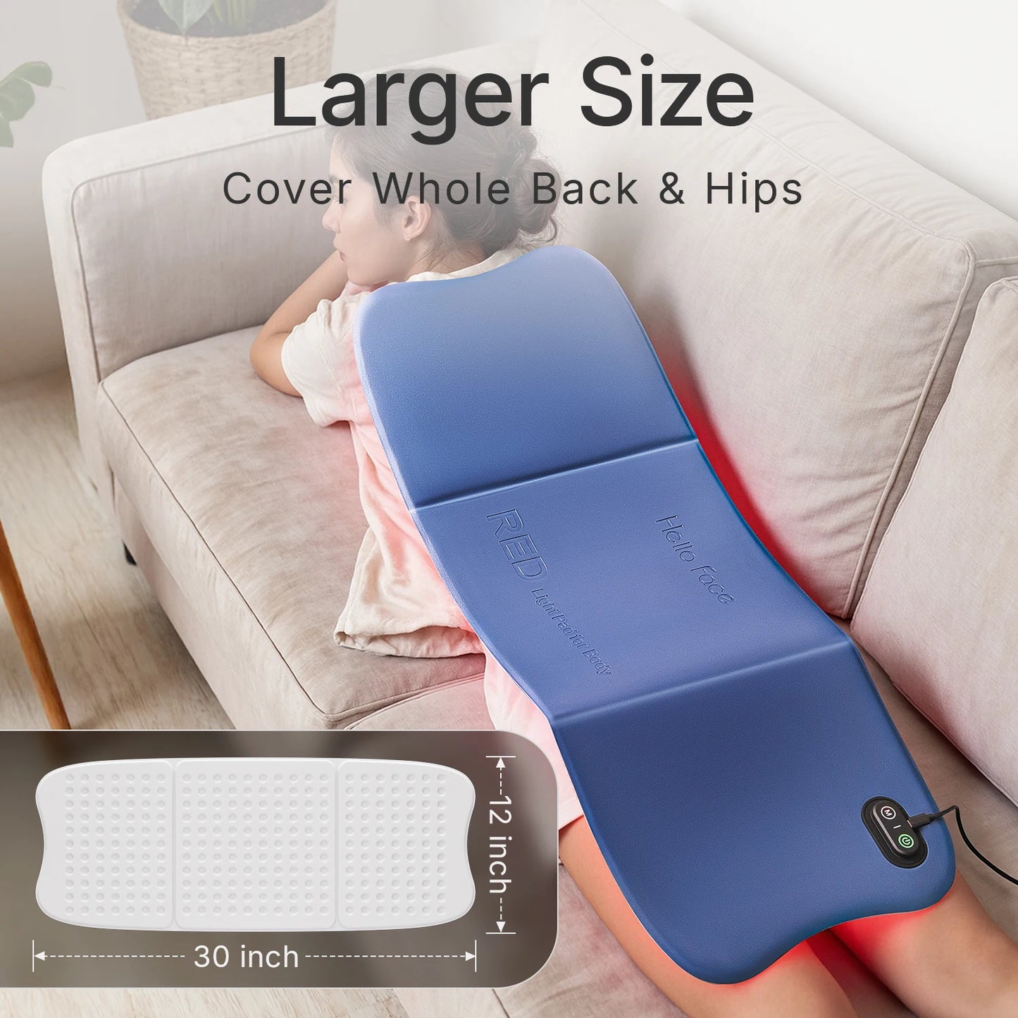 Hello Face LED Light Therapy Mat 660nm 850nm Near Infrared