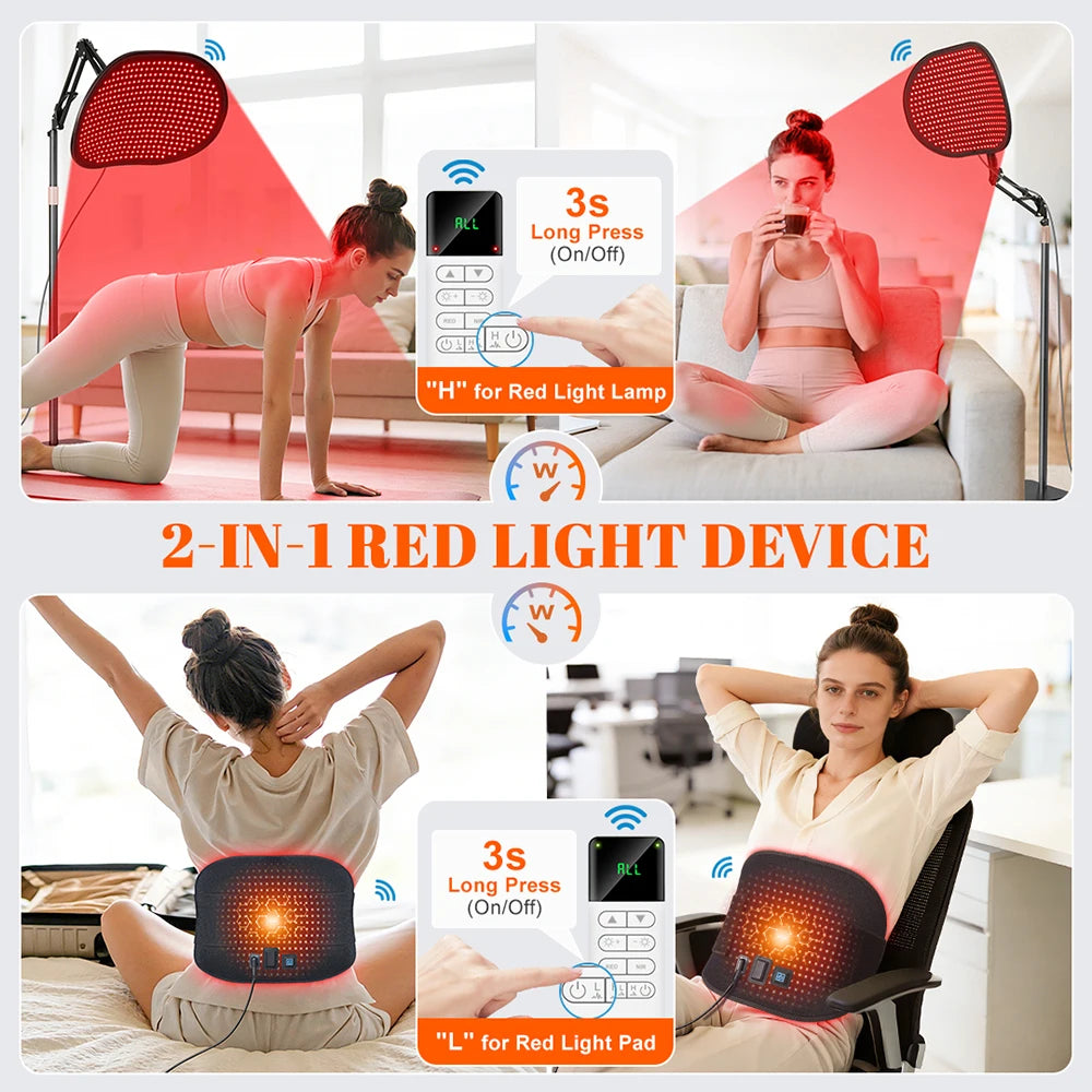 Astarexin 432 Led Red Light Therapy Panel Face Body