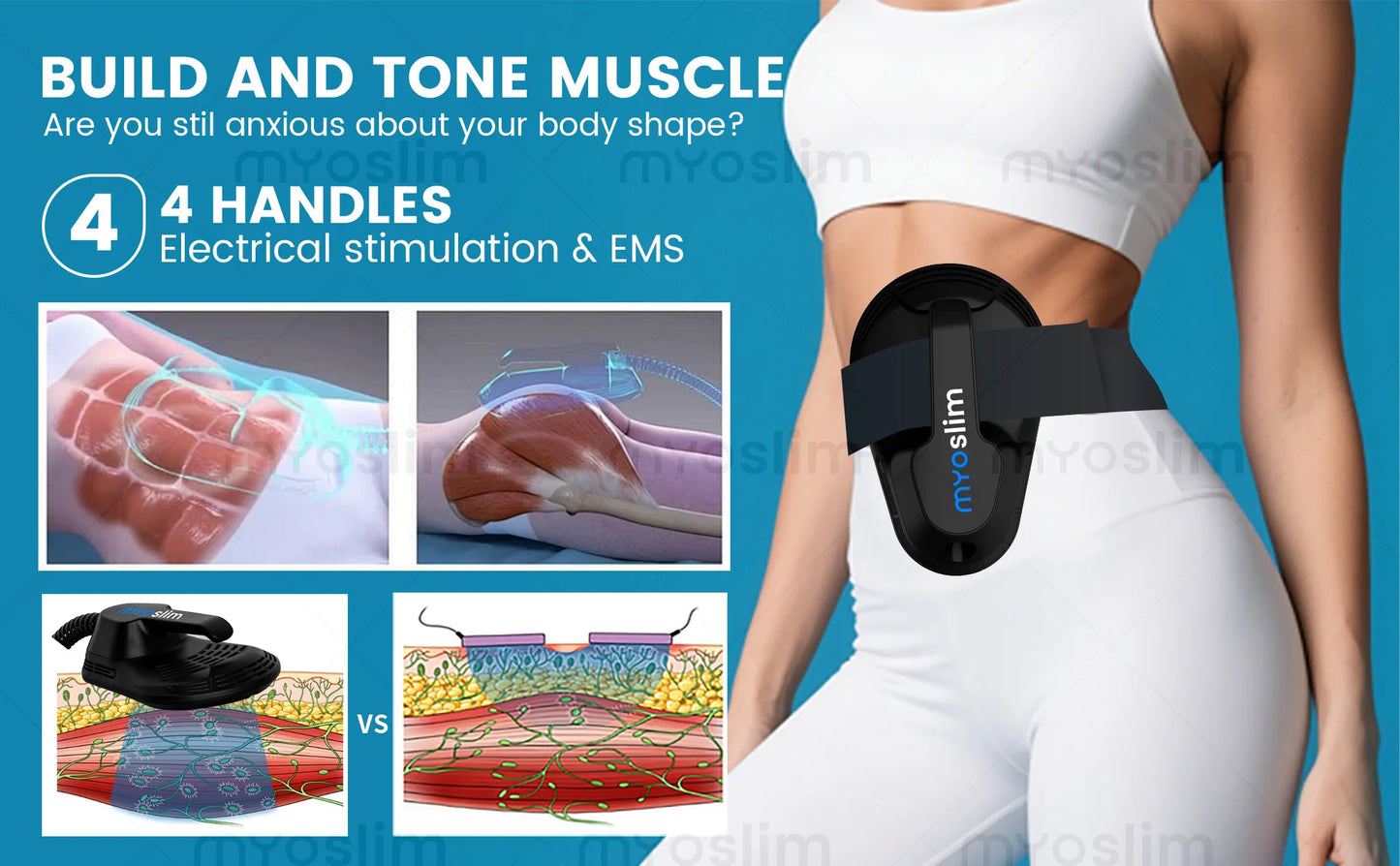 MYOSLIM EMS Body Sculpting Machine With RF Technology 6500W