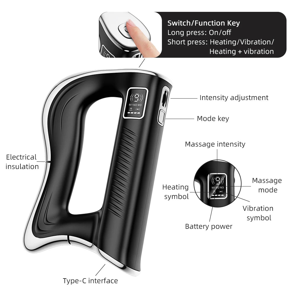 Foreverlily Electric Fascia Knife Massager For Full Body Muscle Relaxation