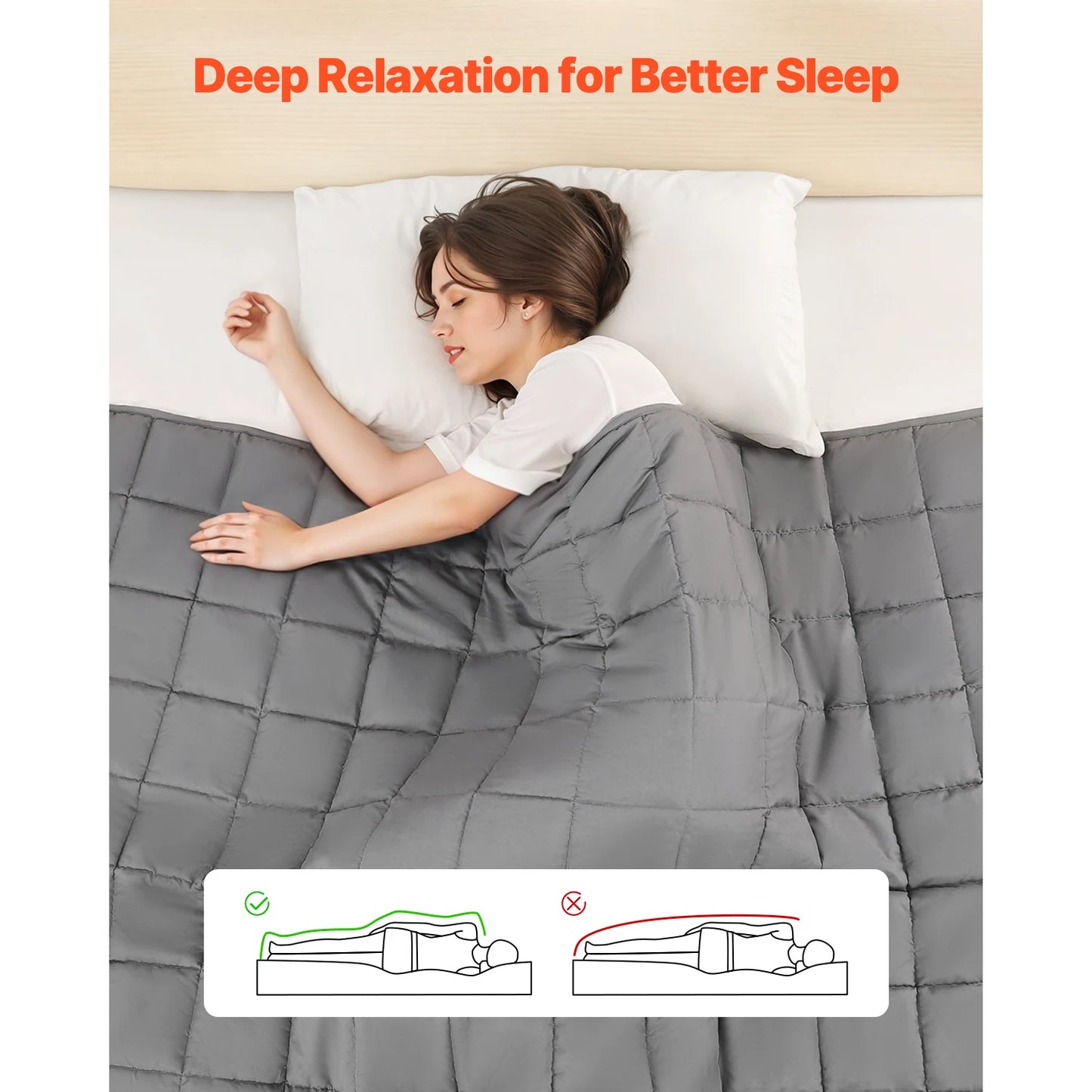 Breathable Glass Beads Weighted Blanket For Adults Cooling