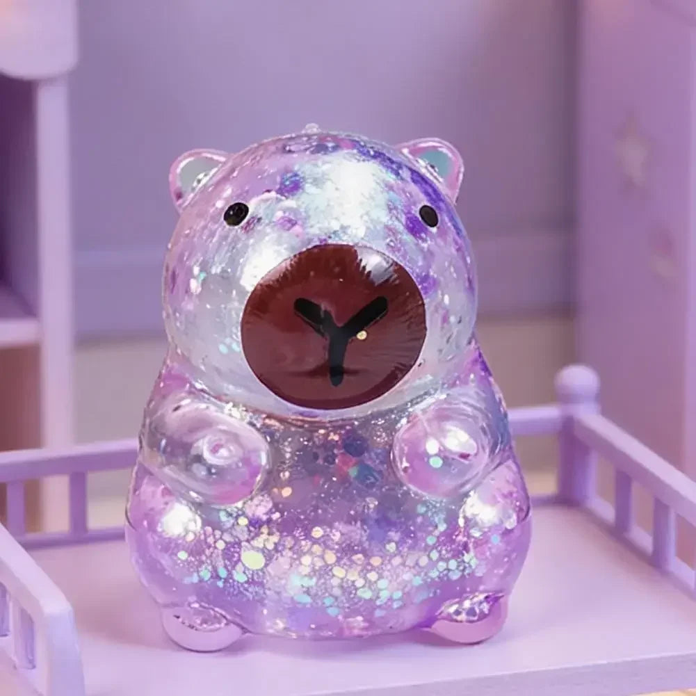 Soft Glitter Capybara Fidget Toy For Effective Stress Relief