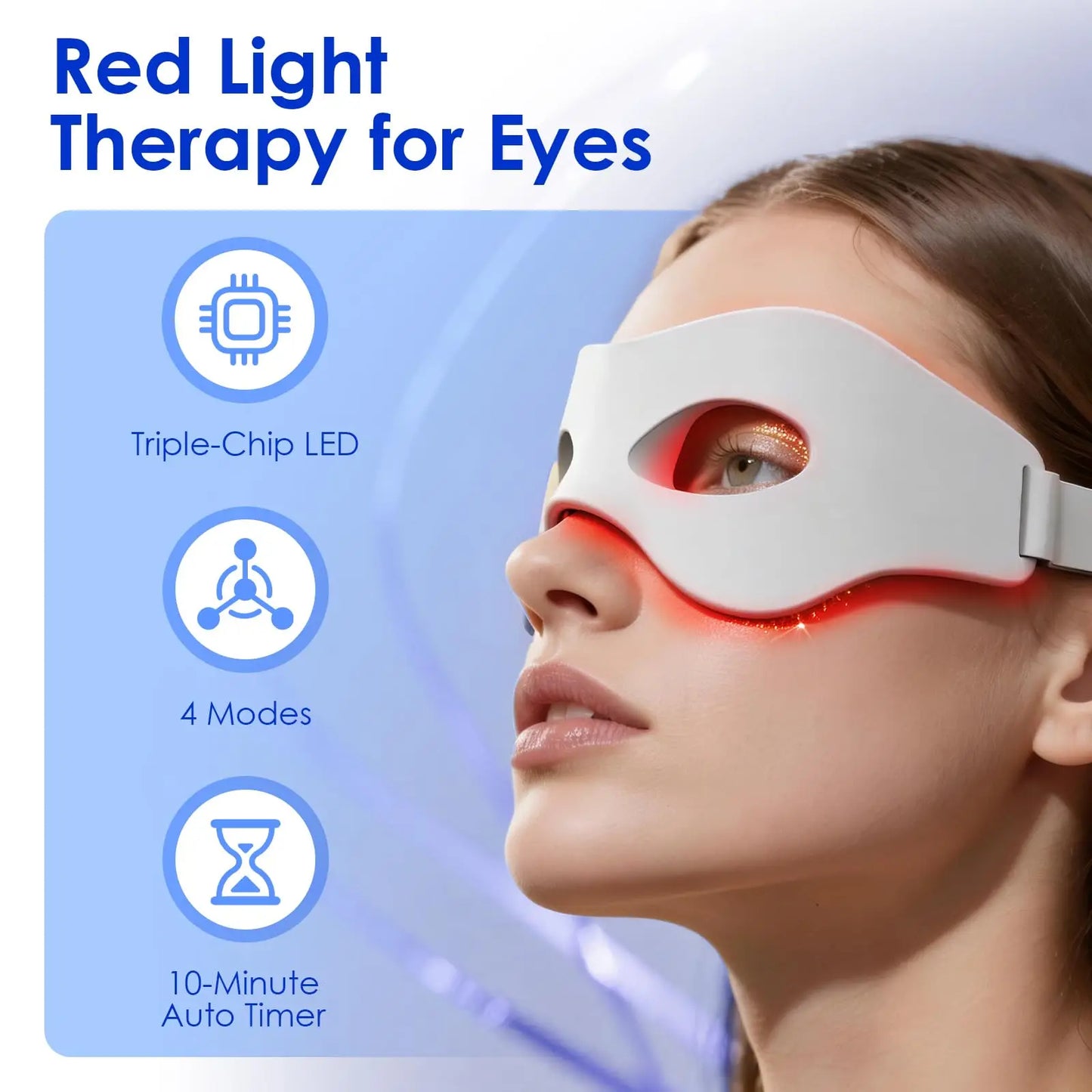 KTS 3D Eye Massager With Red Light Therapy For Eyes