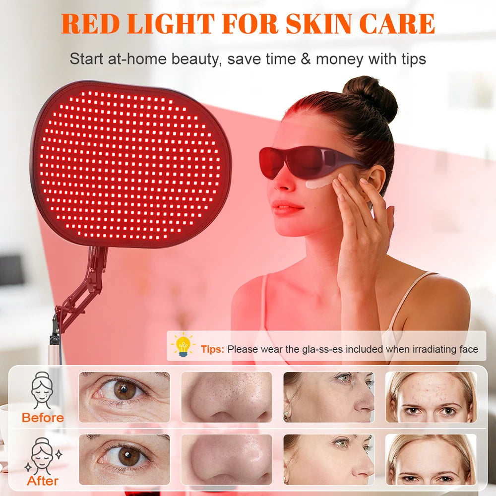 Astarexin 432 Led Red Light Therapy Panel Face Body