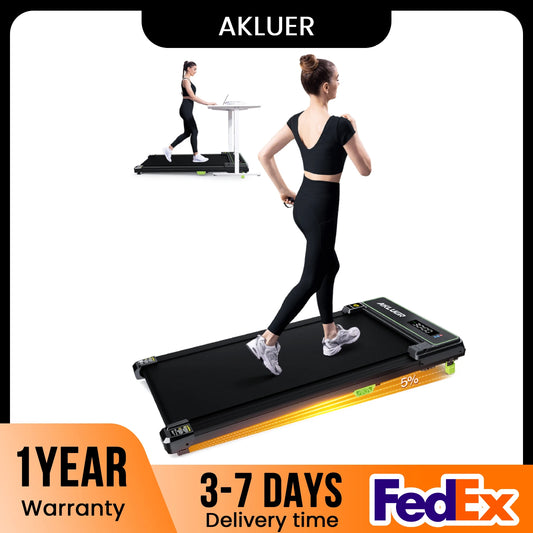 AKLUER Walking Pad with Incline,Under Desk Treadmill for Home,2.5HP with Remote Control,4 in 1 Incline Treadmill with LED Displa