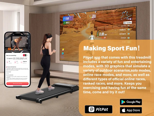 Superun 2in1 Treadmill For Home Walking Running Fitness Machine