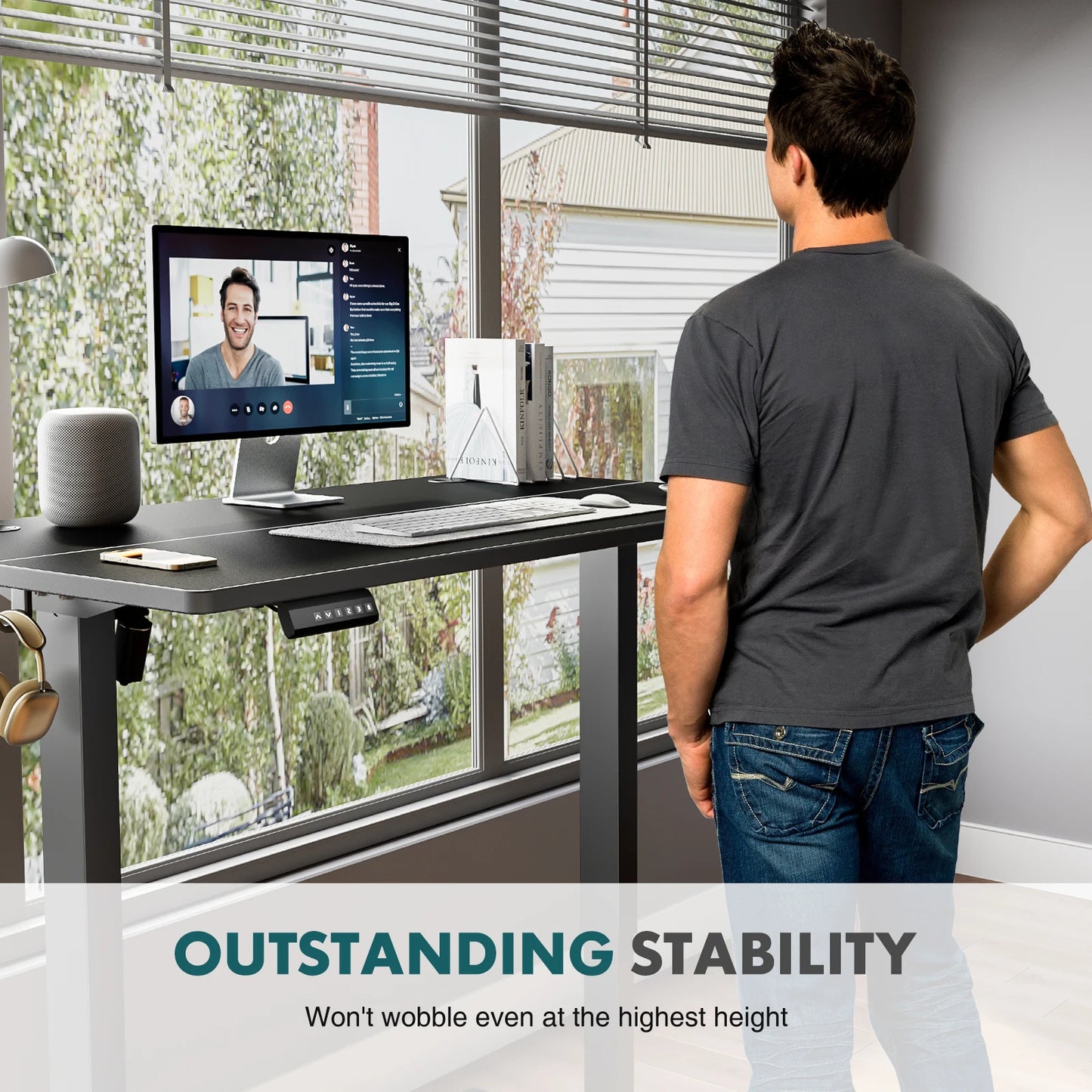 JHK Electric Height Adjustable Ergonomic Standing Desk