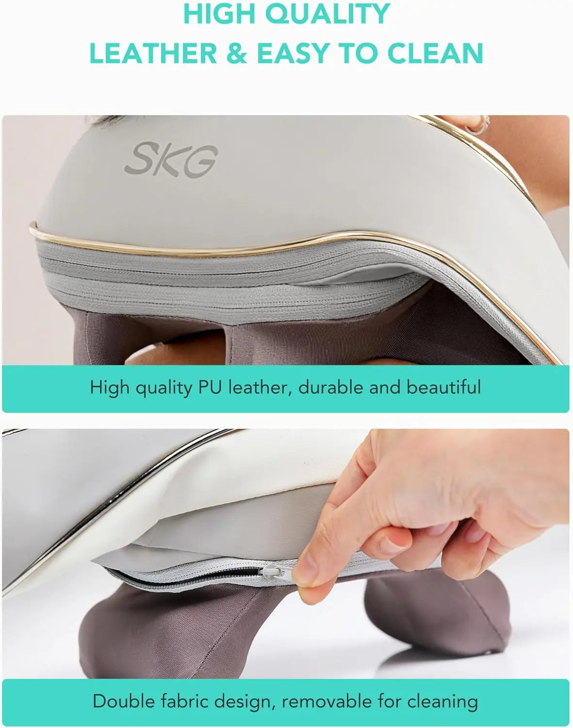 SKG H5 Mini Neck Massager With Heat For Shoulders Daily