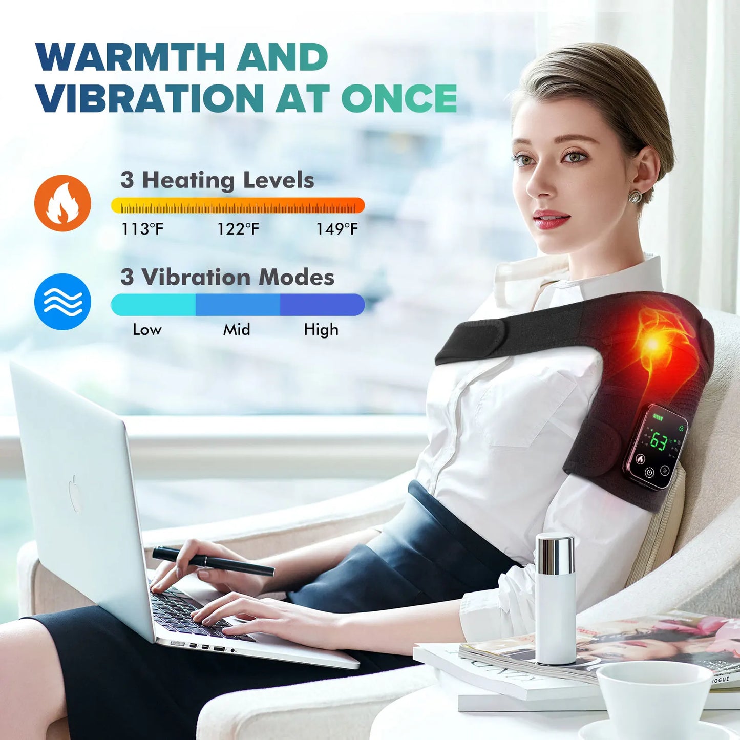 Hailicare Knee Heating Massager With Vibration Therapy