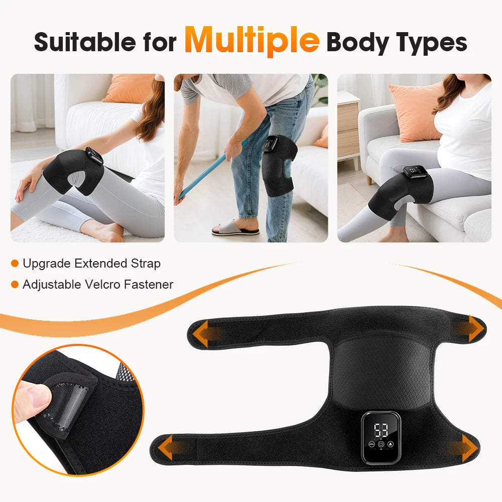 Afdeal Electric Heated Knee Massage Pad With Vibration Therapy