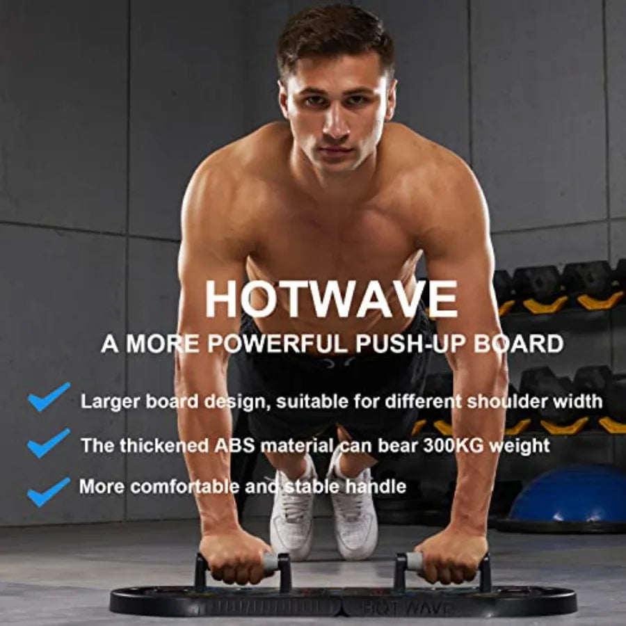 Push Up Board Fitness Portable Foldable 20 in 1 Push Up Bar at Home Gym Pushup Handles for Floor. Professional Strength Trainin