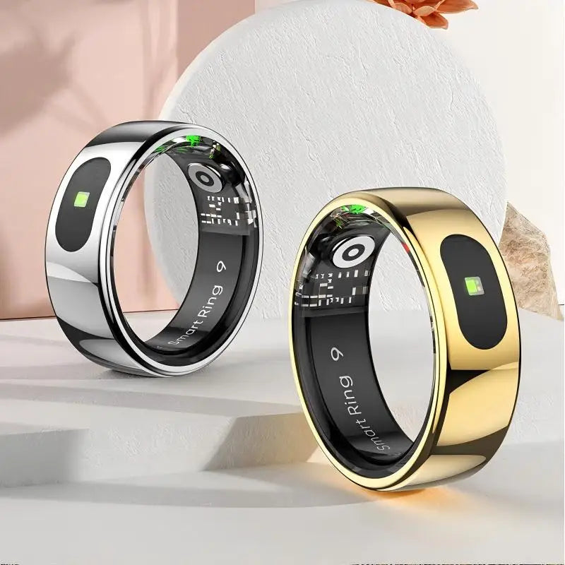 Govllfoz R08 Smart Ring Heart Rate Monitoring With Charging Case