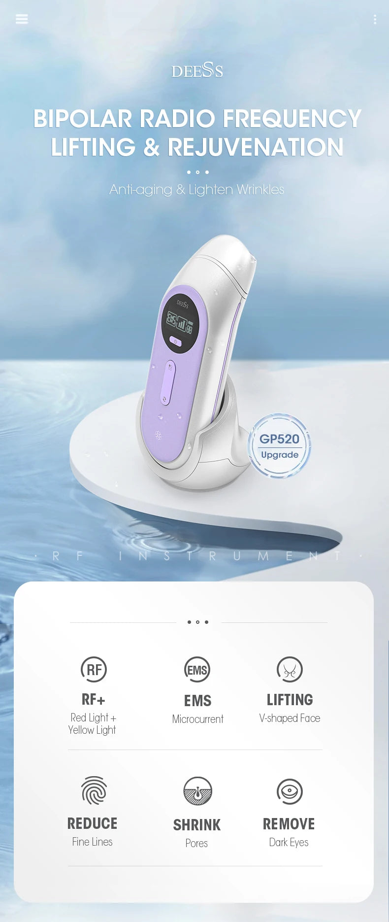 DEESS GP520 Facial Machine for Lifting and Anti Aging