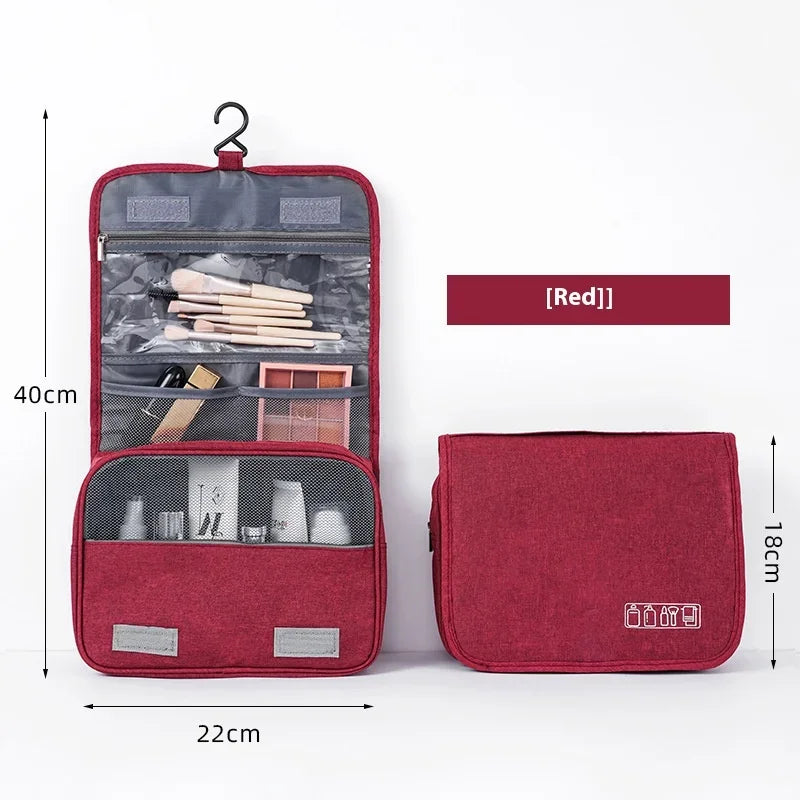 NONECN Foldable Toiletry Bag Organizer Hanging Cosmetic Travel Case
