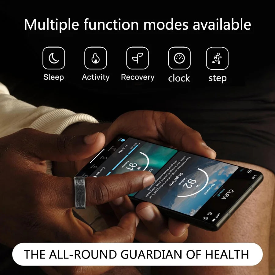 Smart Ring Fitness Tracker With Sleep Monitor And IP68 Waterproof