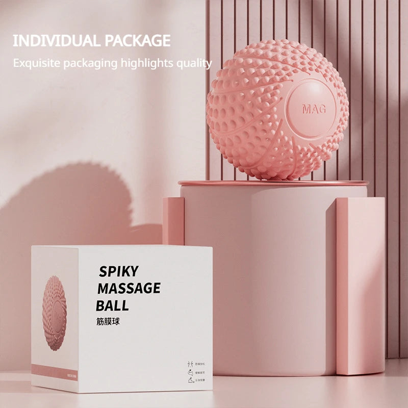 Fascial Ball Foot Massage Ball Yoga Muscle Relaxation Hedgehog Magnetic Fitness Arch Peanut Pilates Ball Home Gym Equipment