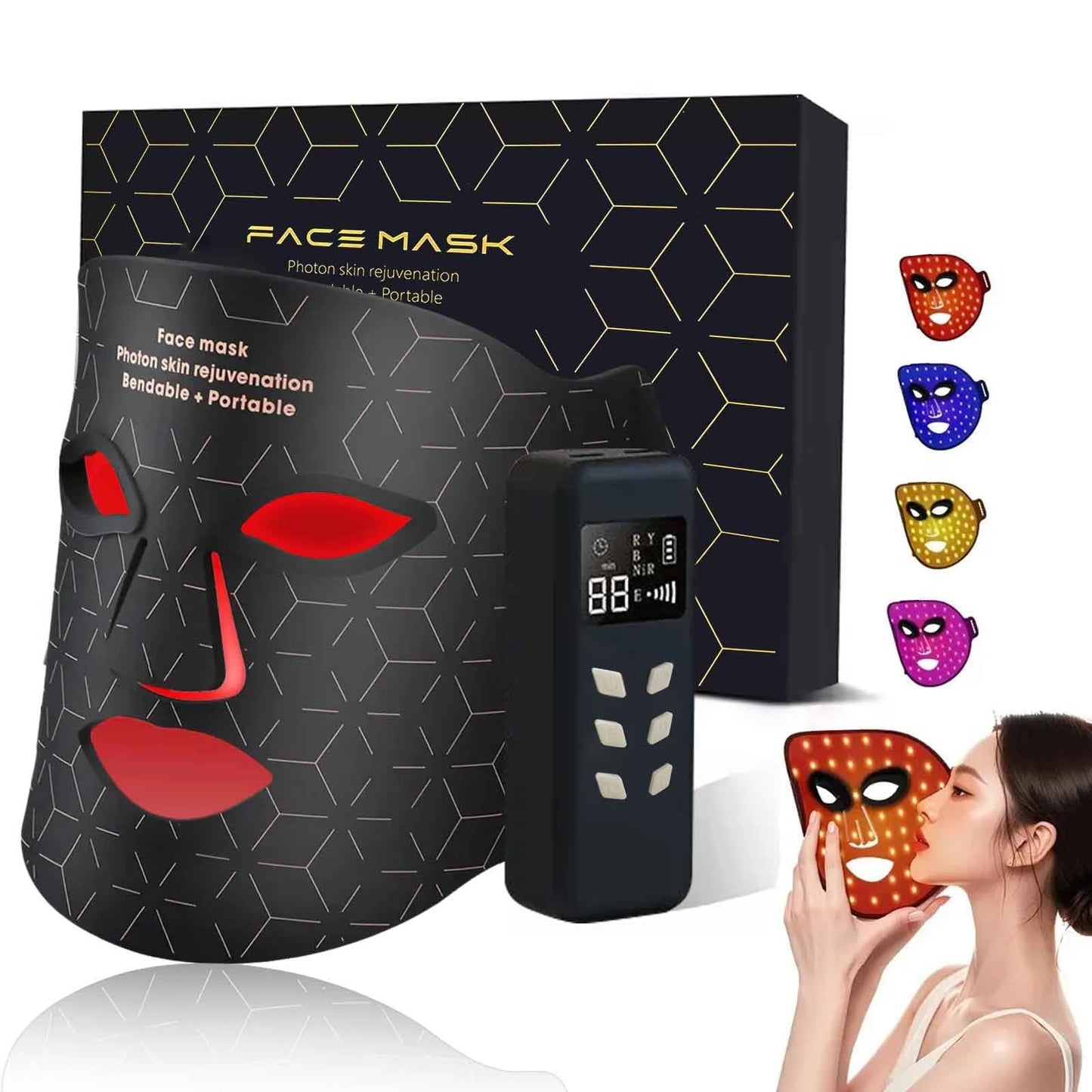 UBilli Portable Led Face Mask Light Therapy Anti Aging