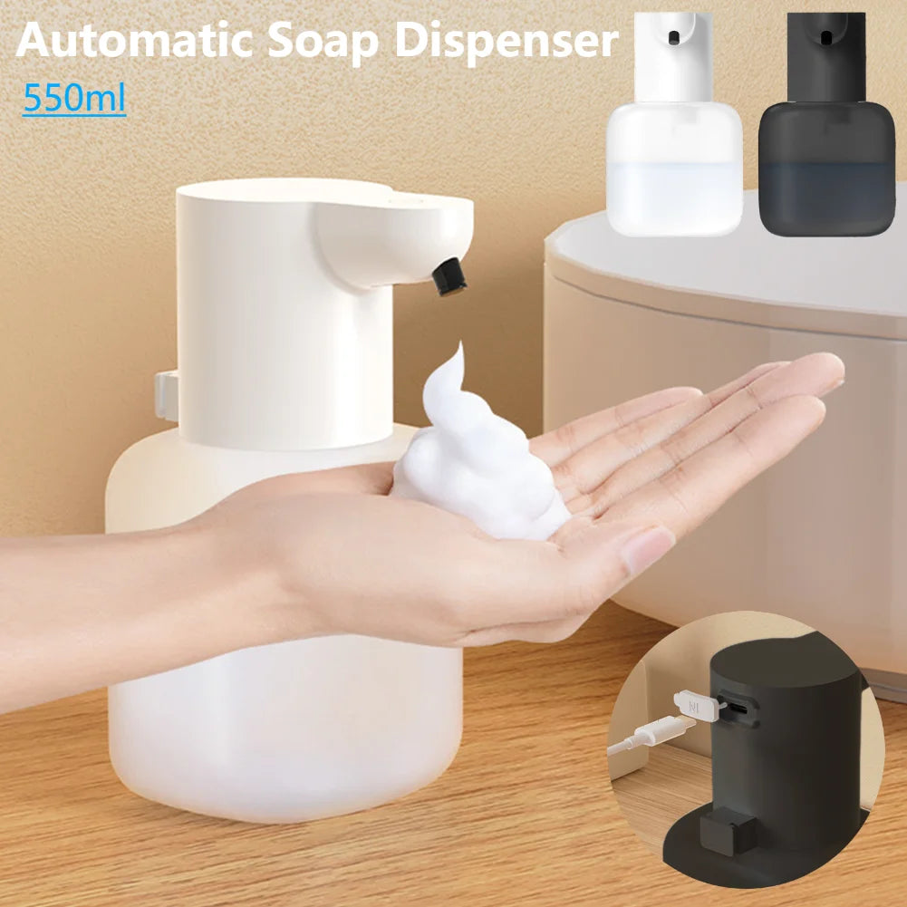Automatic USB Rechargeable Foam Soap Dispenser For Kitchen And Bathroom