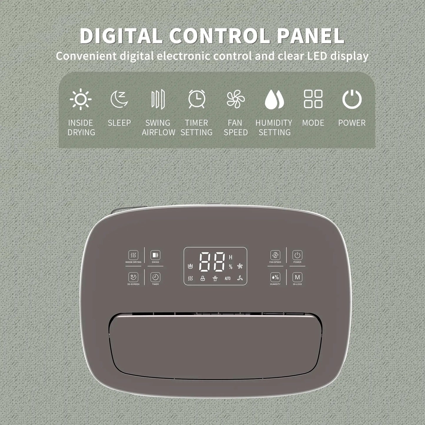 Shinco 86 Pint Dehumidifier For Home Basements With Auto Drain