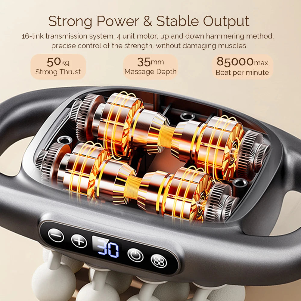 Foreverlily High Frequency Vibration Fascia Gun Professional Body Massager