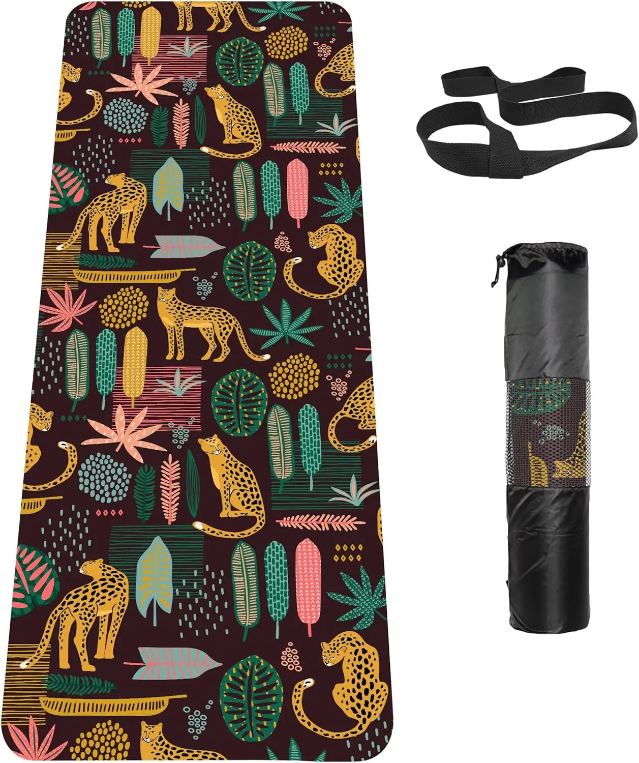 TPE Non Slip Yoga Mat With Carrying Strap For Home