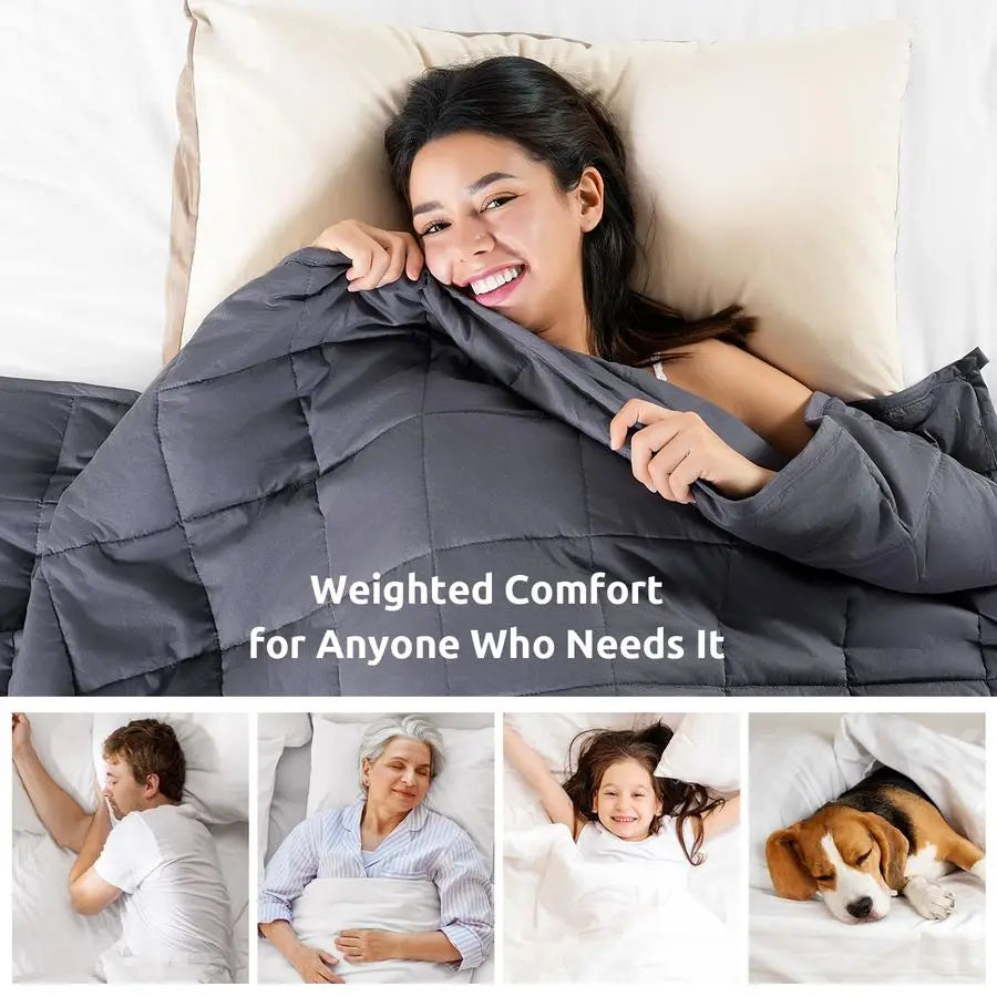 Weighted Blanket For Adults Cotton Breathable Comfort