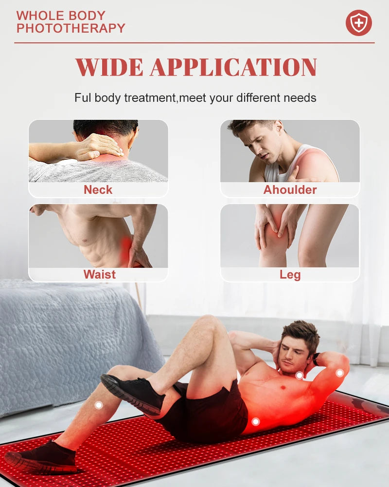 Astarexin Infrared Light Therapy Mat With 1440 LEDs 660nm 850nm