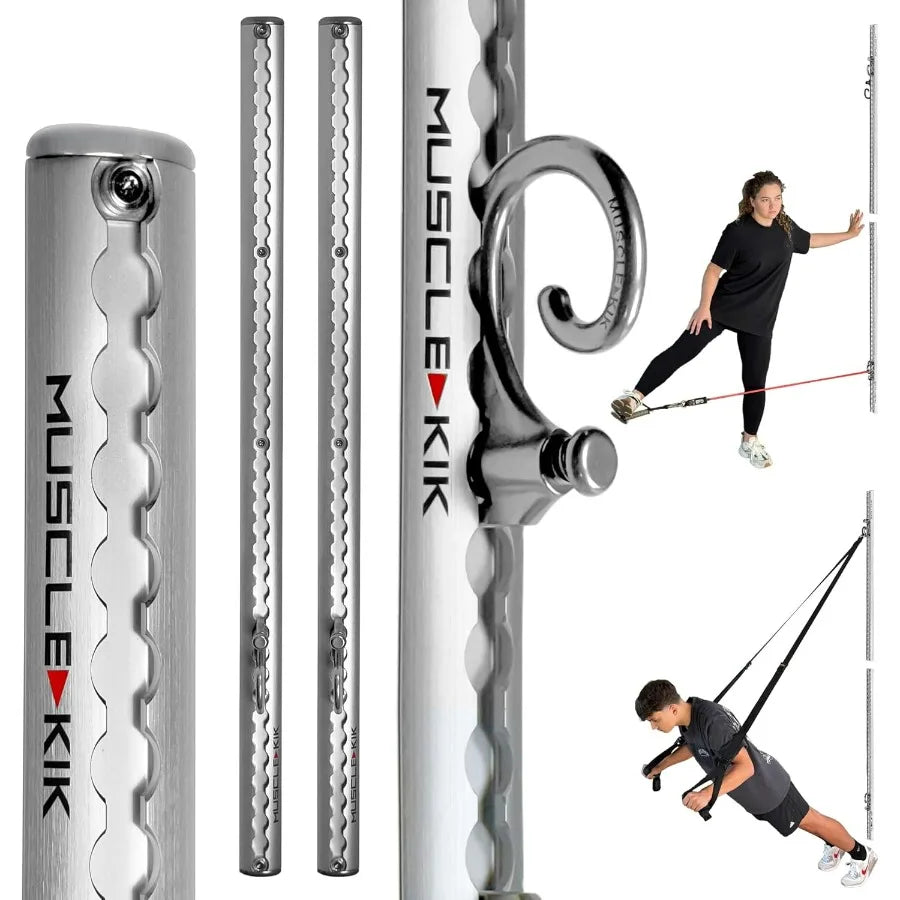 Aluminum Wall-Mounted Anchor Fitness System - Adjustable, Multi-Functional, Space Saving Home Gym Solution for Strength Training