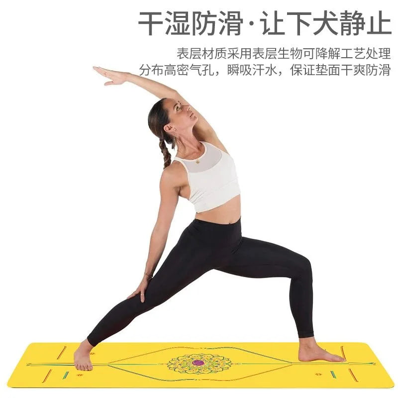 Natural Rubber Yoga Mat Providing Comfortable Cushioning for Regular Exercises