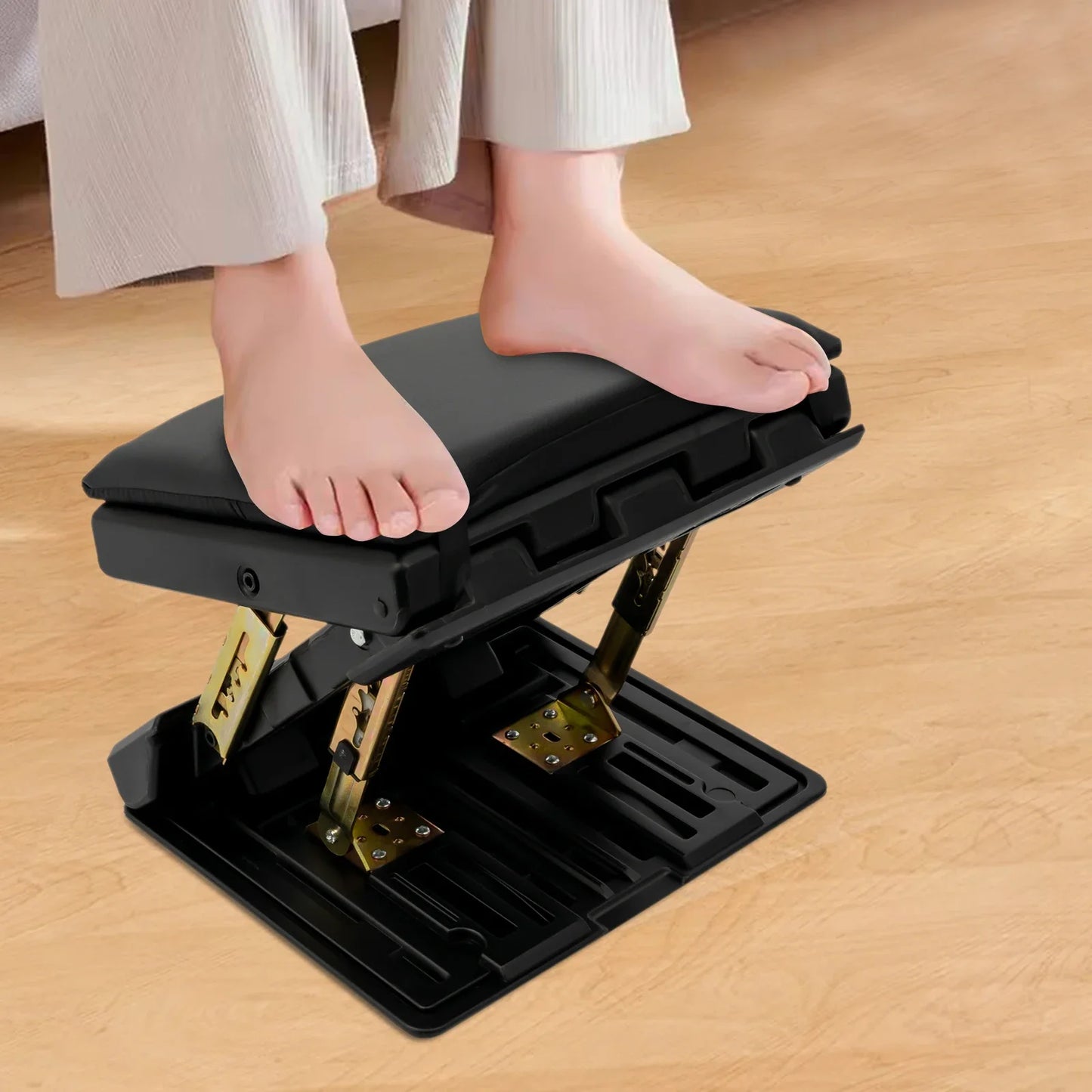 Bymaocar Ergonomic Foldable Footrest With Adjustable Angle Under Desk