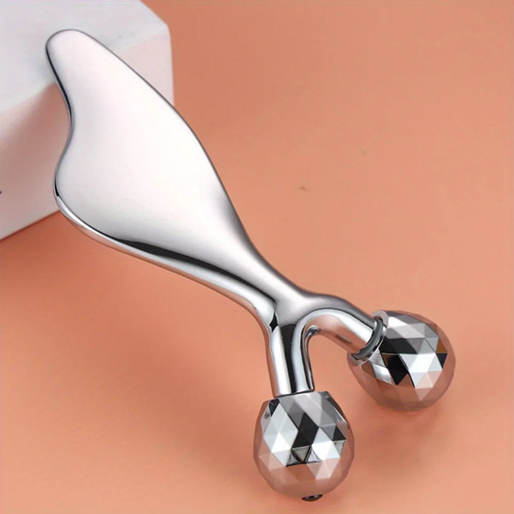 LSHOW 2 in 1 3D Facial Massager GuaSha Roller Professional