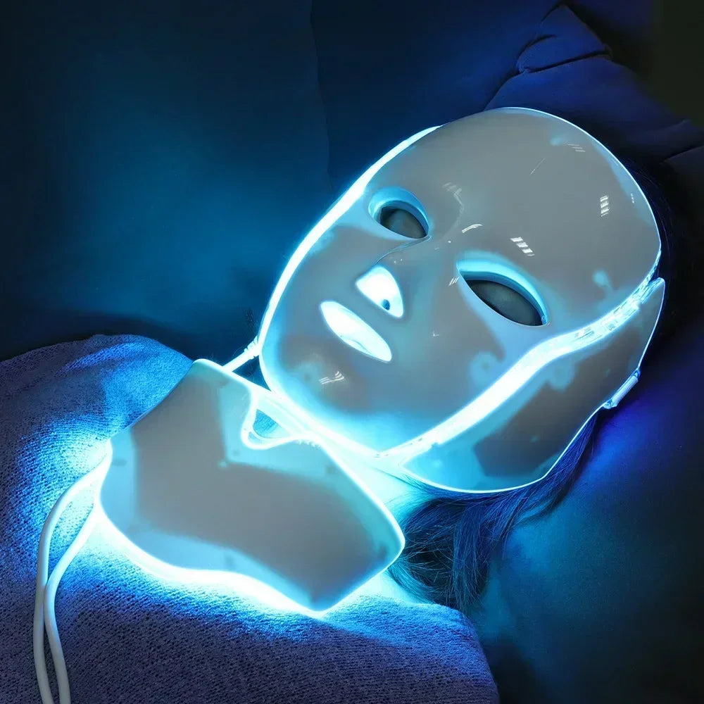 Foreverlily LED Facial Mask With Neck Rejuvenation And Whitening