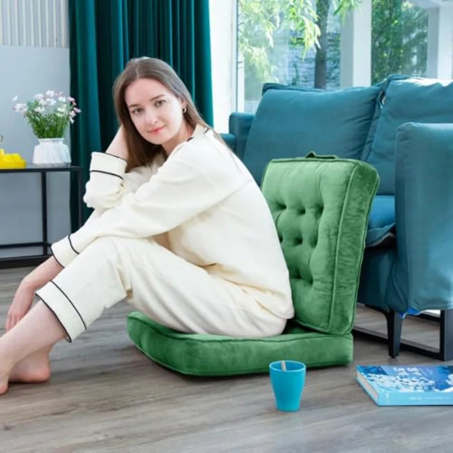 Memory Foam Floor Pillows Set Of 4 For Meditation Yoga