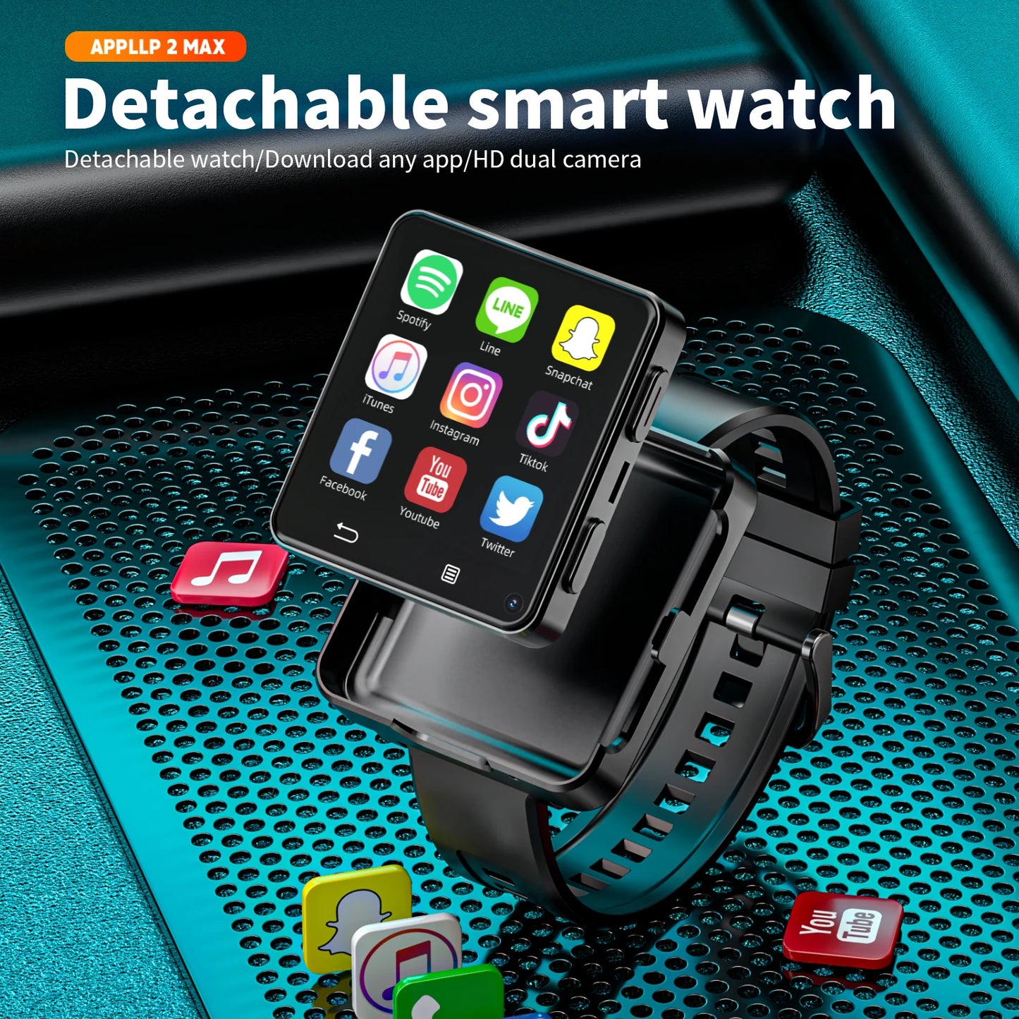 Lokmat Appllp 2 Max Dual Camera Smart Watch Phone Pro
