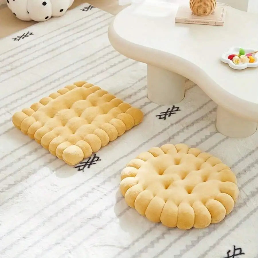 Circular Biscuit Meditation Cotton Floor Cushion Pillow