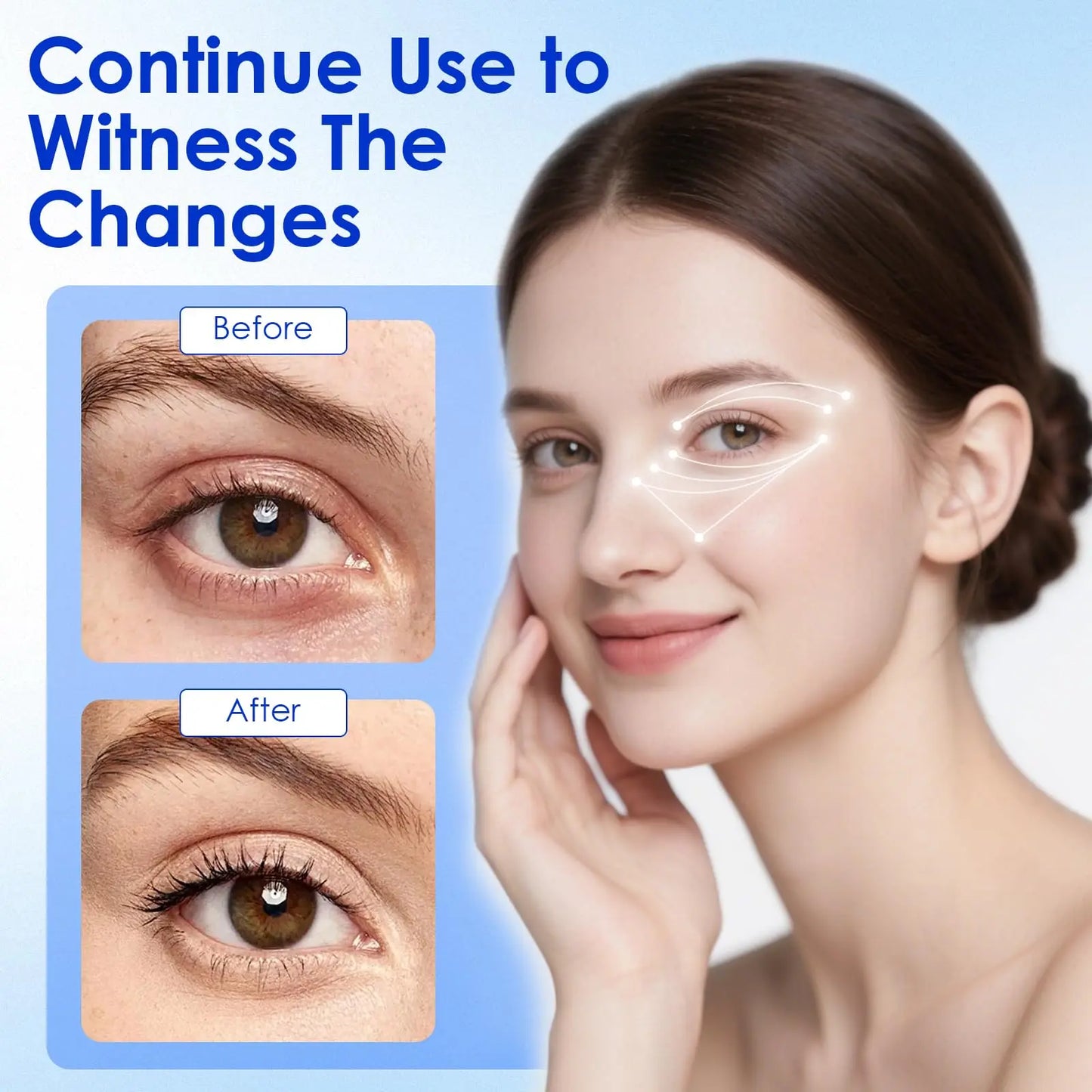 KTS 3D Eye Massager With Red Light Therapy For Eyes