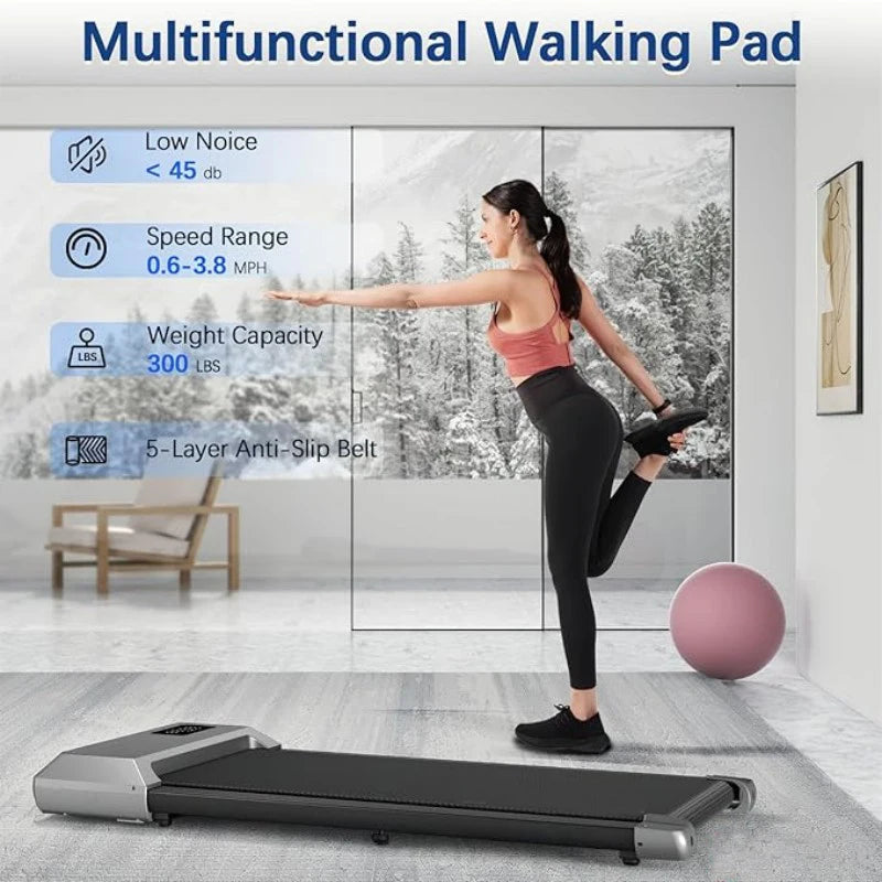 Superun 2in1 Treadmill For Home Walking Running Fitness Machine