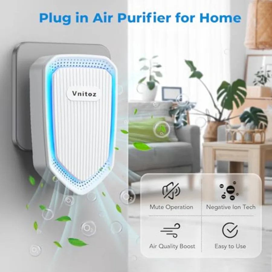 Air Ionizers Plug In Negative Ion Air Purifier Portable Mini For Home