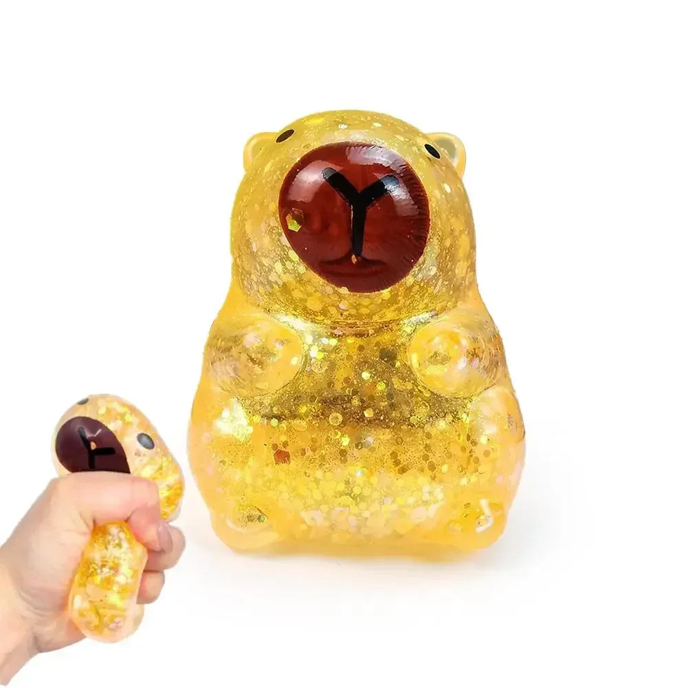 Soft Glitter Capybara Fidget Toy For Effective Stress Relief