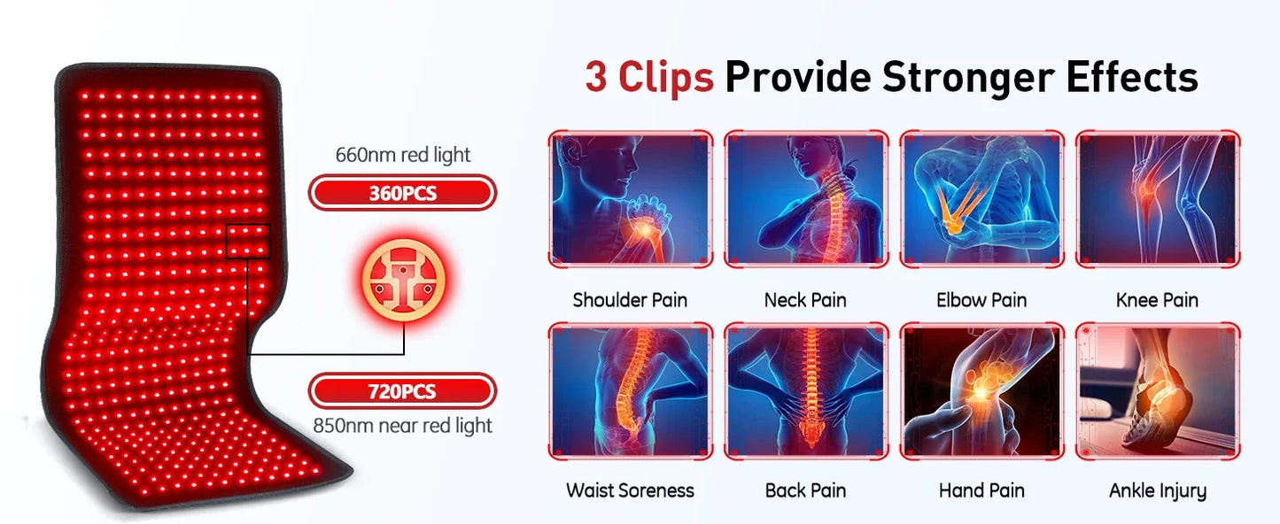 Astarexin Red Light Therapy Heating Pad For Muscle Pain Relief