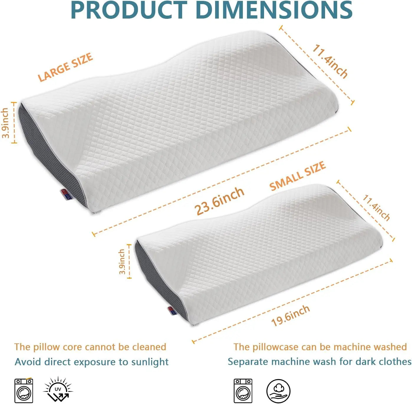 Sleep Apnea Pillow for Neck Pain & Snoring Relief - Orthopedic Cervical Memory Foam Pillow, Ergonomic Contour, Medium Firm Suppo