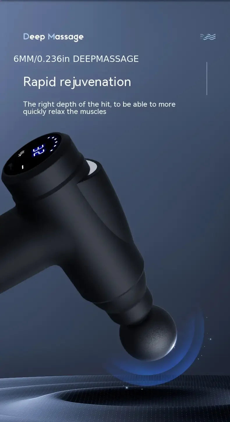 Portable Vibration Massage Gun With Four Premium Attachment Heads