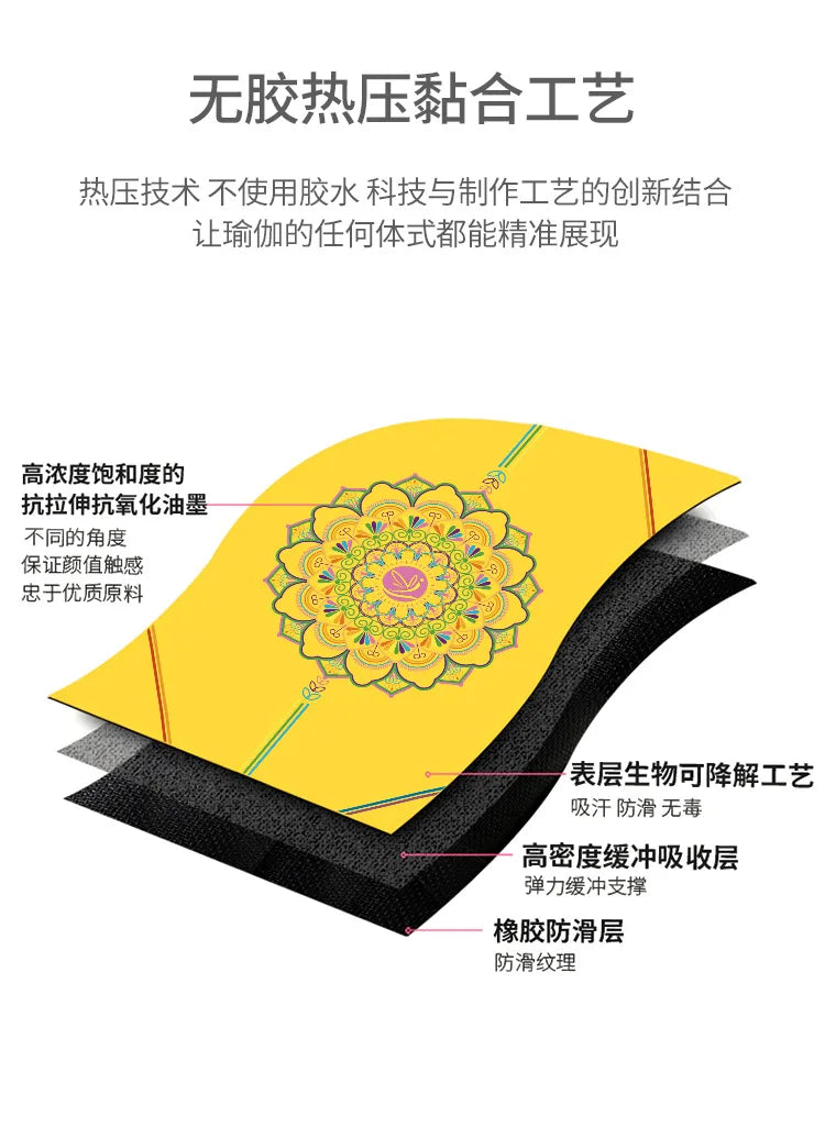 Natural Rubber Yoga Mat Providing Comfortable Cushioning for Regular Exercises