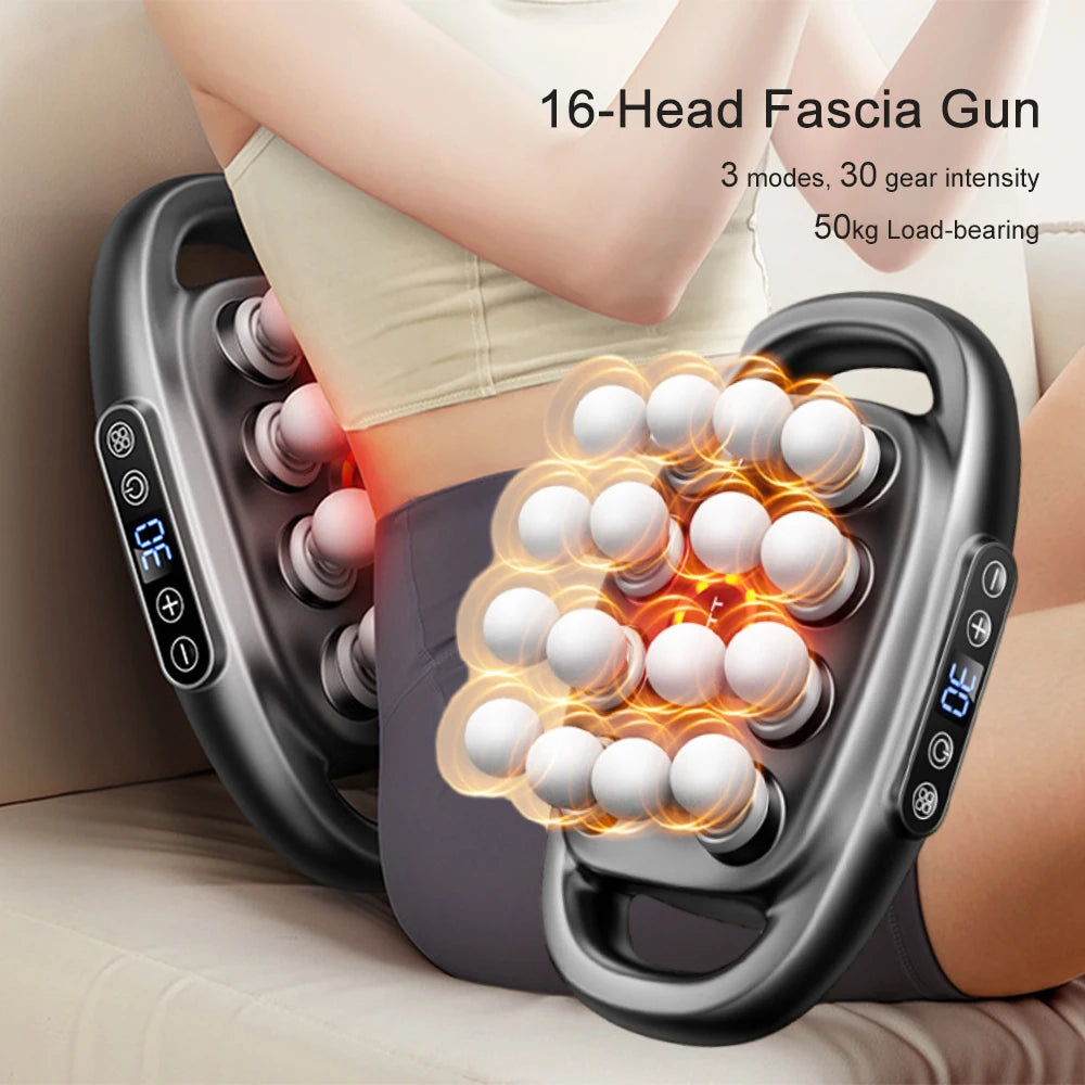 Foreverlily 16-Head Fascia Gun High-Frequency Massage Gun